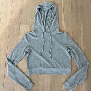 Alo Yoga Heather Gray Hoodie - Small